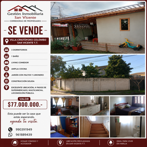 Casa en Venta Villa Cristóforo Colombo