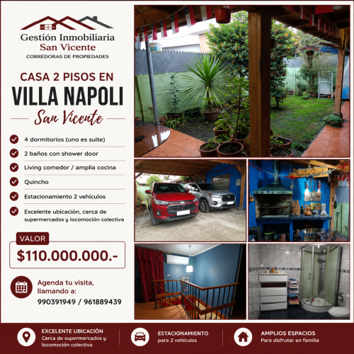 Casa en Venta Villa Napoli SVTT