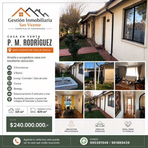 Casa P. M. Rodriguez - San Vicente de Tagua Tagua